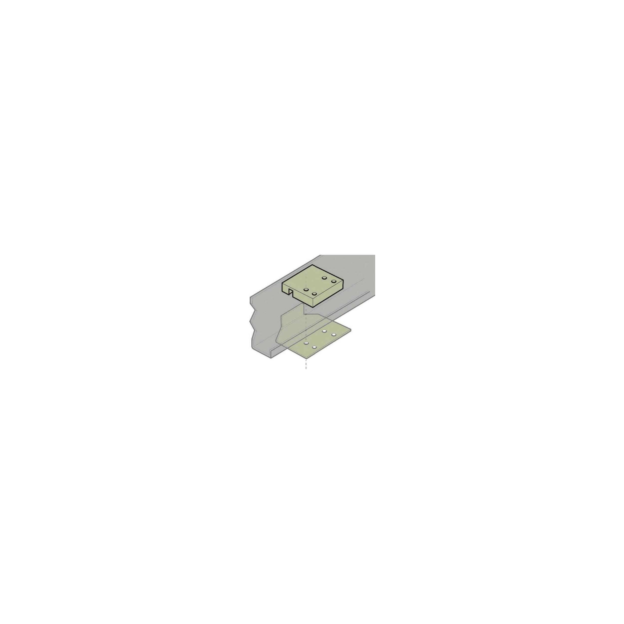 Kit de montage pour déplace caravane : EM203/303+/303A+/305 Plaques de serrage en aluminium pour châssis ensemble