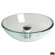 Bonde droite en laiton chromé