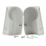 Jeu de caches : Embout boîtier store Alu G+D