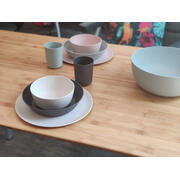Lot de 4 assiettes plates en PLA