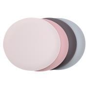 Lot de 4 assiettes plates en PLA