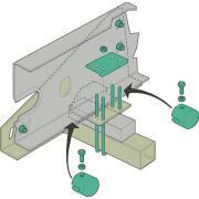Kit de montage pour déplace caravane : Pour châssis Al-ko Vario III