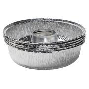 Lot de 5 Moules en aluminium avec couvercles pour four