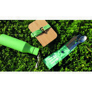 Couverts nomades en inox : Pochette verte