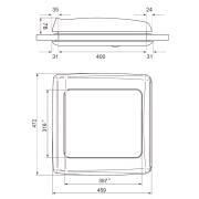 Lanterneau à manivelle Vent