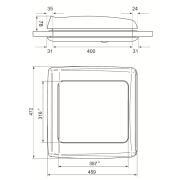Lanterneau à manivelle Vent