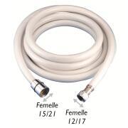 Flexible douche raccord fileté double femelle 15/21 (3/8) & 12/17 (1/2)