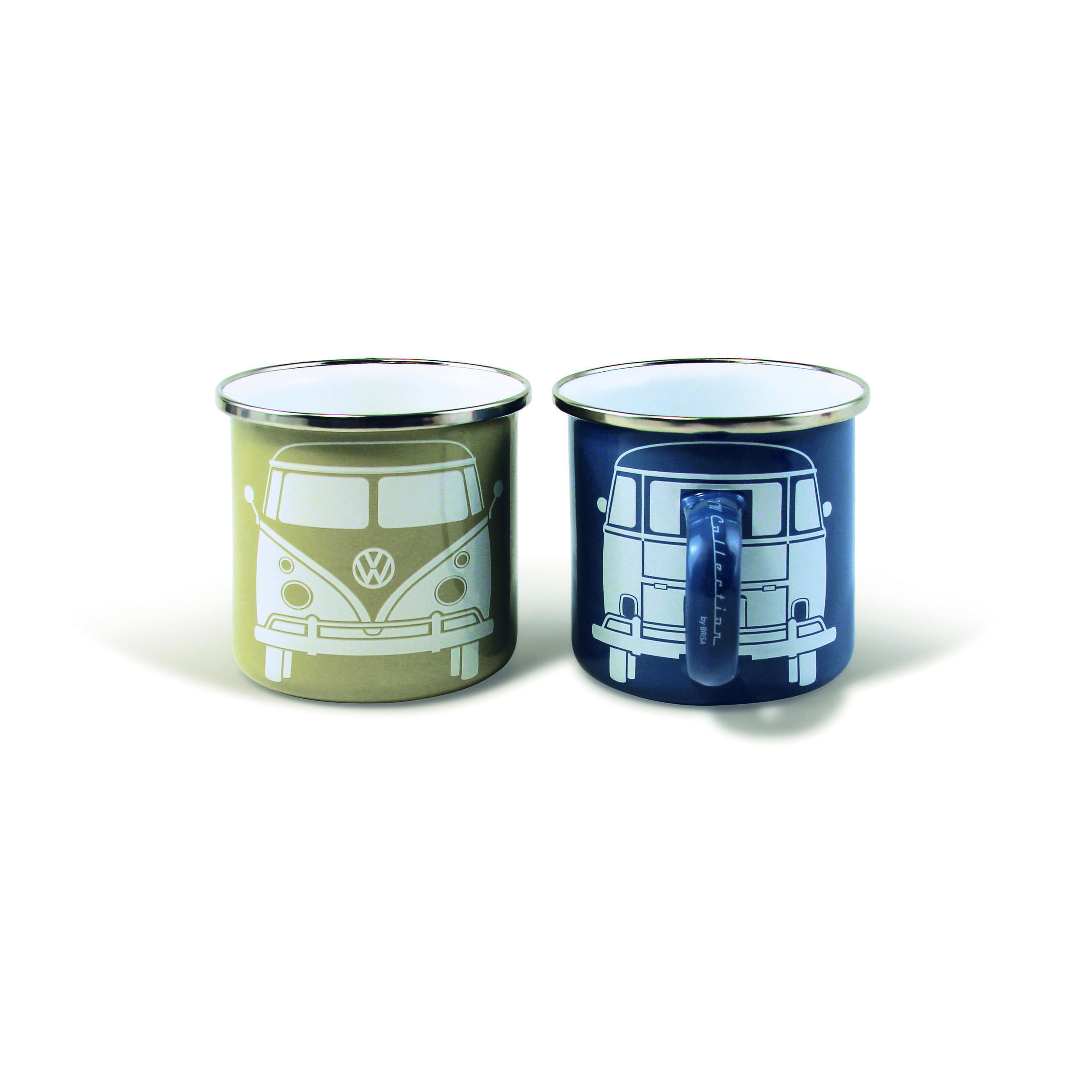 Lot de 2 Mugs émaillés Combi