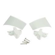 Embouts barre de charge droit et gauche pour stores 5003 : Embout barre de charge blanc G+D