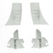 Embouts barre de charge droit et gauche pour stores 5003 : Embout barre de charge blanc G+D