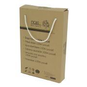 Drap housse en Lyocell : Gris 130 x 190 cm pan coupé à droite