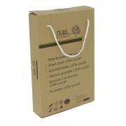 Drap housse en Lyocell : Gris 130 x 190 cm pan coupé à droite