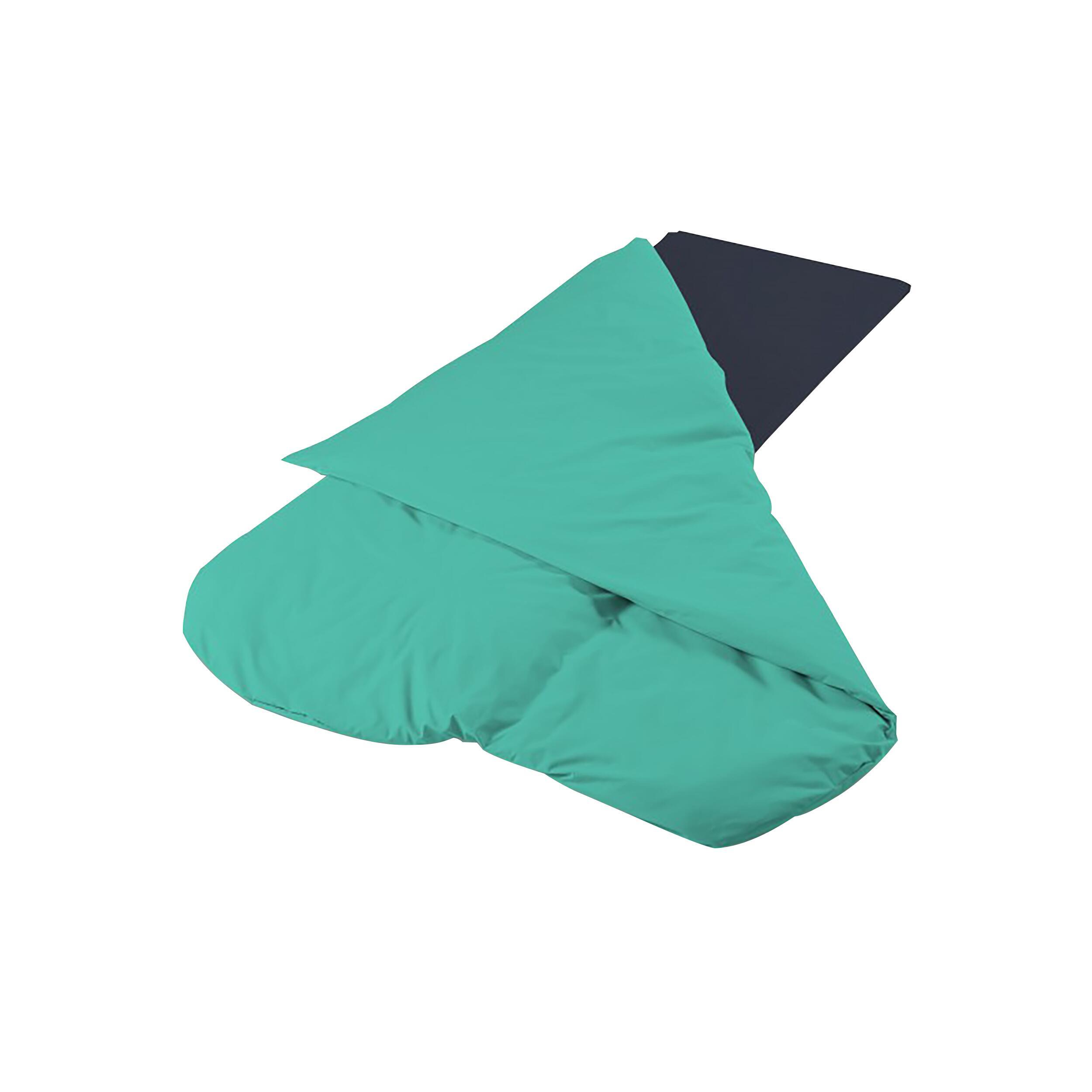 Couchage grand confort : Toit relevable - Turquoise 100 x 190 x 4 cm