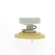 Bouton de mise à l'air, ressort, support de joint, blanc noble