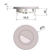 Veilleuse encastrable fixe à Leds