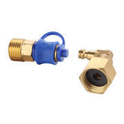 Raccord gaz Quick release Coupling 8mm : Modèle coudé
