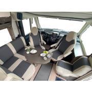 Housses sur-mesure camping-car : Leather touch 2 banquettes