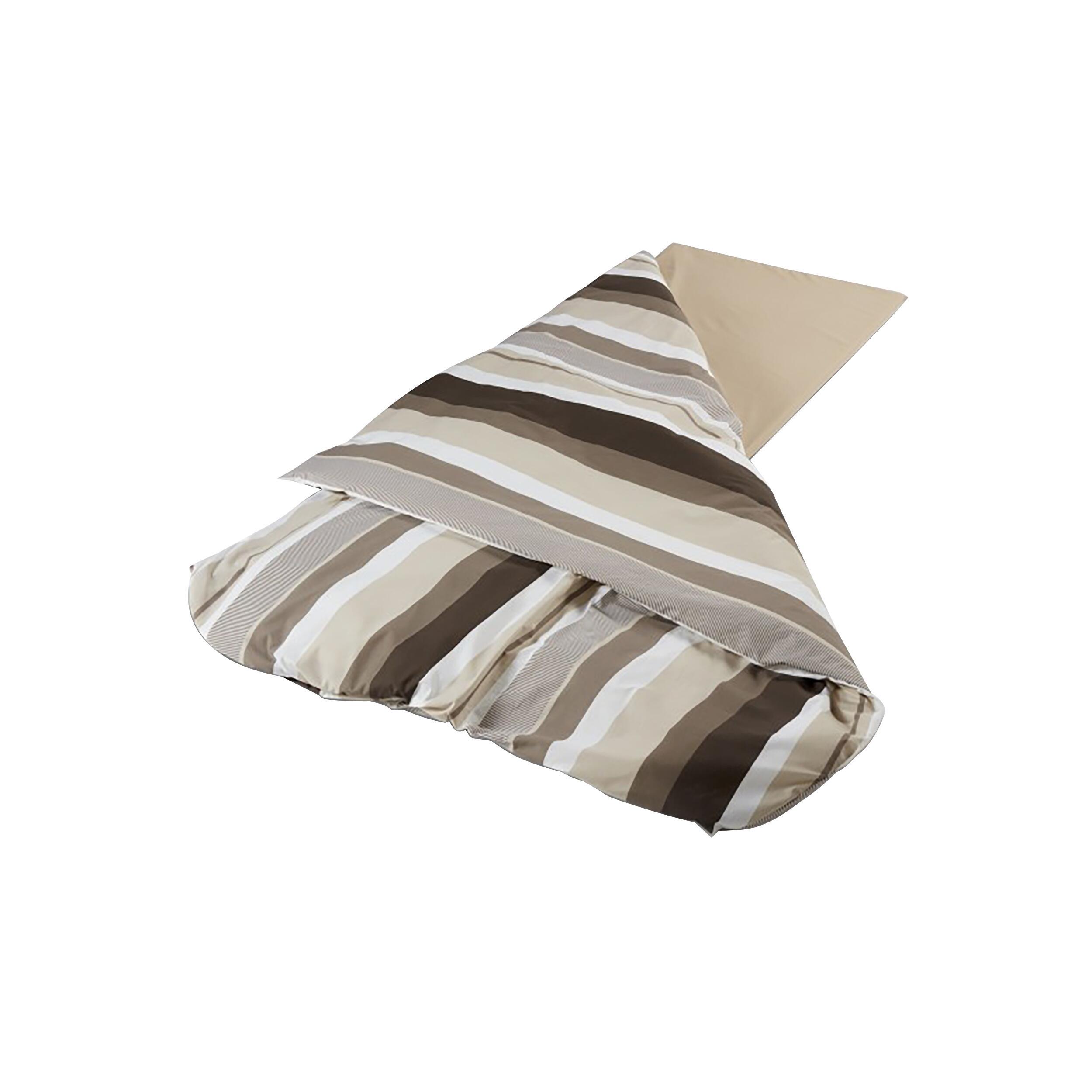 Couchage grand confort : Coffee Cream - 66 x 190 x 2,5 cm (Couette 190 x 135 cm)