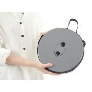 Tabouret télescopique gris