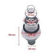 Bonde sortie droite : Avec une sortie