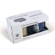 Lot de 2 Mugs émaillés Combi : Legendary Beige et Bleu