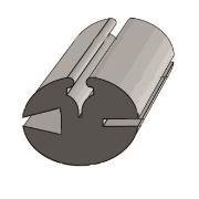 Profil caoutchouc à clé