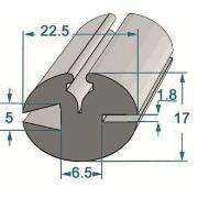 Profil caoutchouc à clé