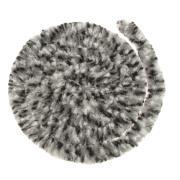 Rideaux de porte chenille : Tricolore Noir / Blanc / Gris 56 x 185 cm