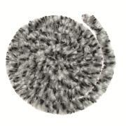 Rideaux de porte chenille : Tricolore Noir / Blanc / Gris 56 x 185 cm