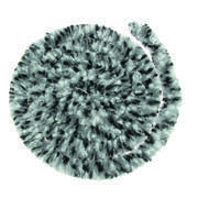 Rideaux de porte chenille : Tricolore Noir / Blanc / Gris 56 x 185 cm