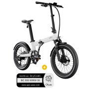 Vélo à assistance électrique pliant 20'' Afternoon 2022 : Pack Vélo à assistance électrique pliant 20'' Afternoon 2022 gris + Marquage BicyCode
