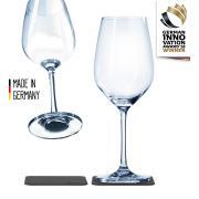 Lot de 2 verres à vin en cristal aimantés