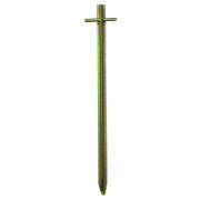 Piquet «T» en acier : longueur 40 cm