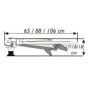 Antenne satellite manuelle Voyager G3 seule : 50 cm - Mât court