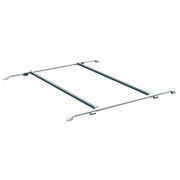 Profil ovale pour galerie modulable : aluminium laqué blanc