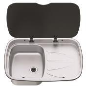 Evier couvercle Argent Sink : Version droite