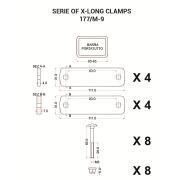 Fixation Tente de toit : Kit de fixation universel 9cm pour tente de toit Columbus et Maggiolina
