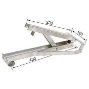 Vérin de stabilisation pour caravane et camping-car : renforcé à droite