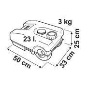 Réservoirs à roulettes Roll-Tank 23 : Modèle 23 W