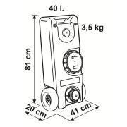 Réservoirs à roulettes Roll-Tank 40 : Modèle 40 W
