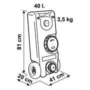 Réservoirs à roulettes Roll-Tank 40 : Modèle 40 W