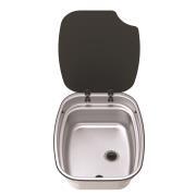 Evier couvercle Argent Bowl