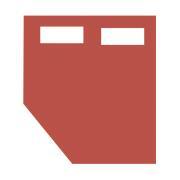 Prêt à dormir polycoton CAP HORN : 130 x 190 cm pan coupé droit