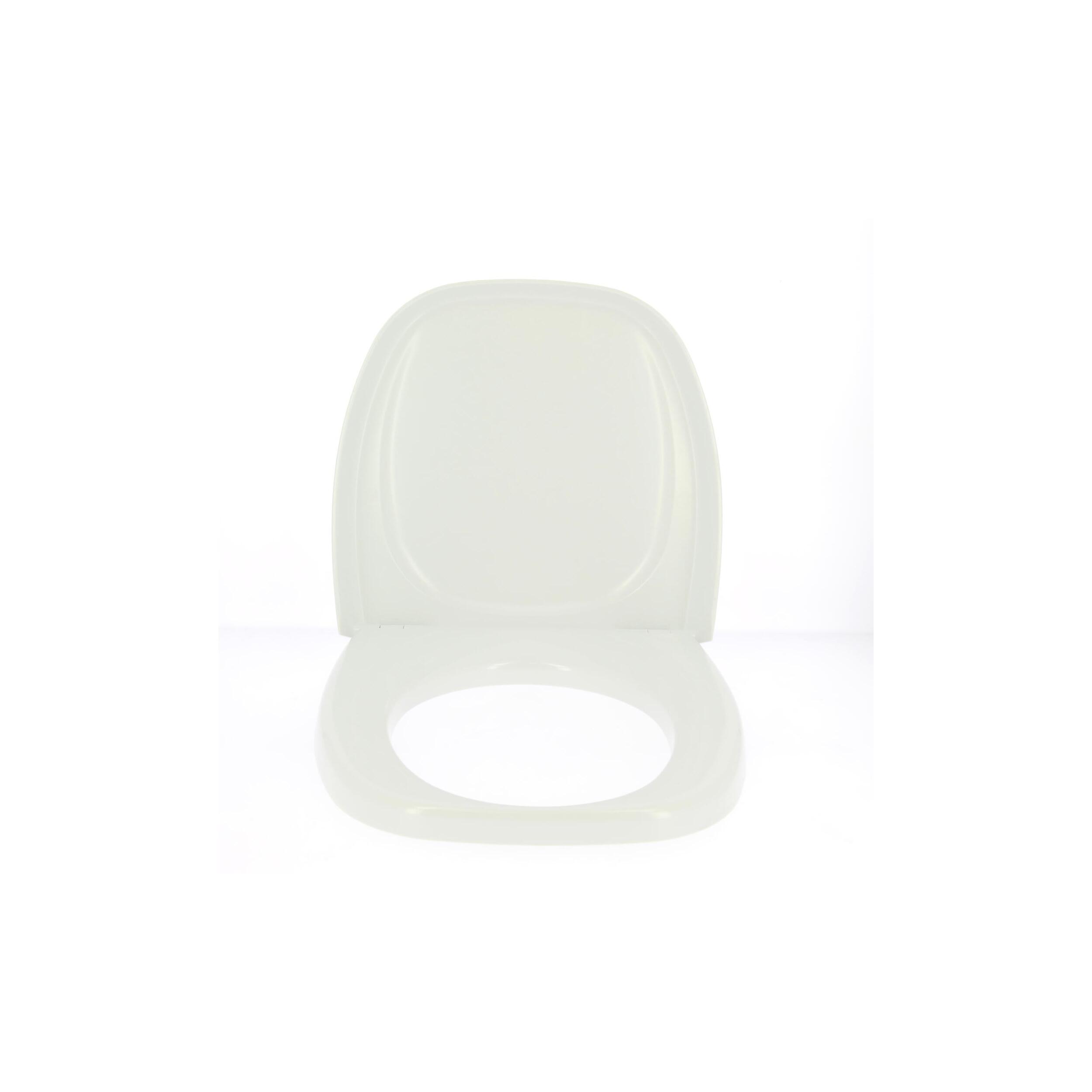 Siège avec couvercle couleur blanc