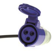 Adaptateur femelle CEE P17 / mâle Schuko