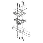 Kit de montage pour déplace caravane : Plaques de distance