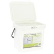 Poubelle à suspendre : 7 litres blanche