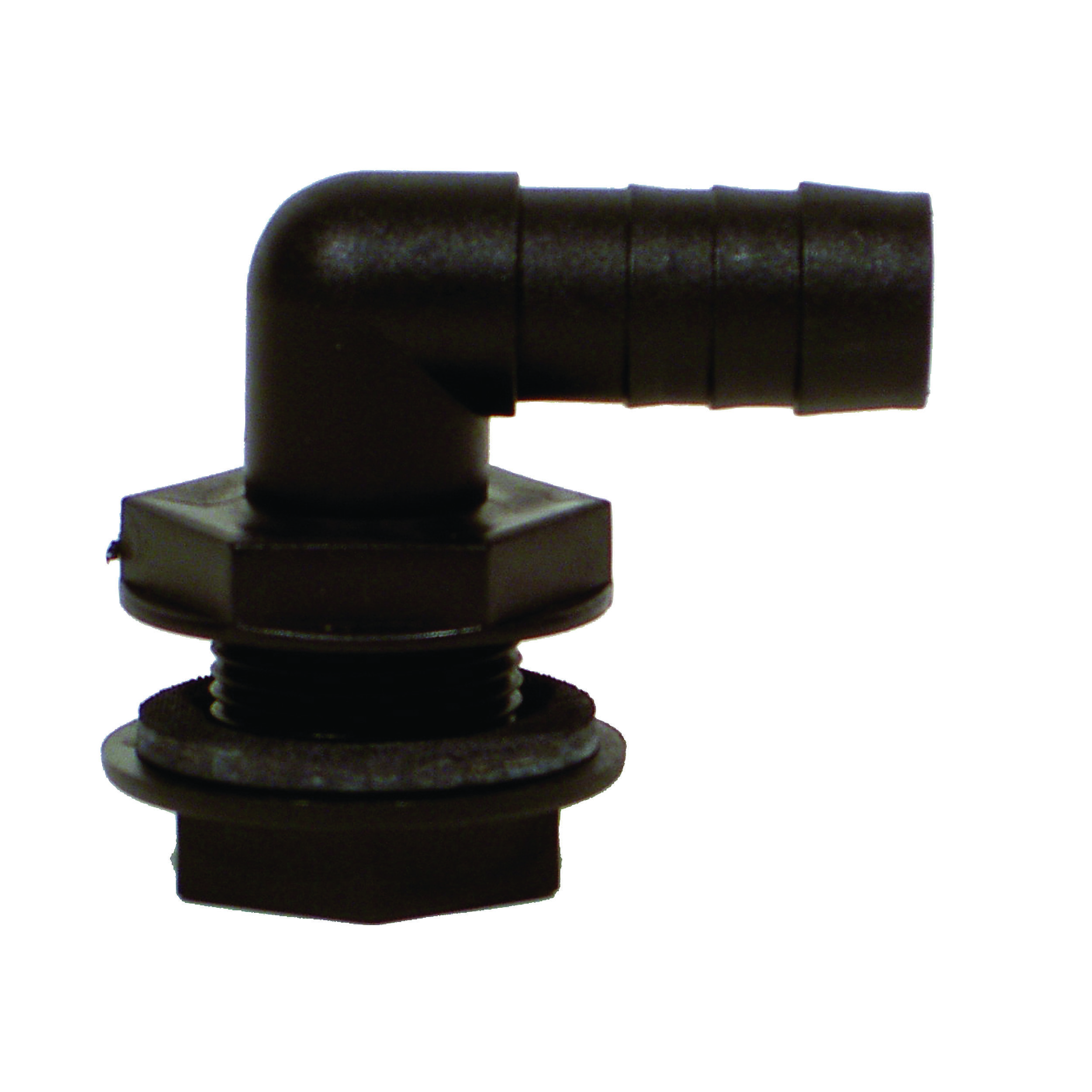 Raccord coudé de réservoir : pour tuyau diam. 25mm