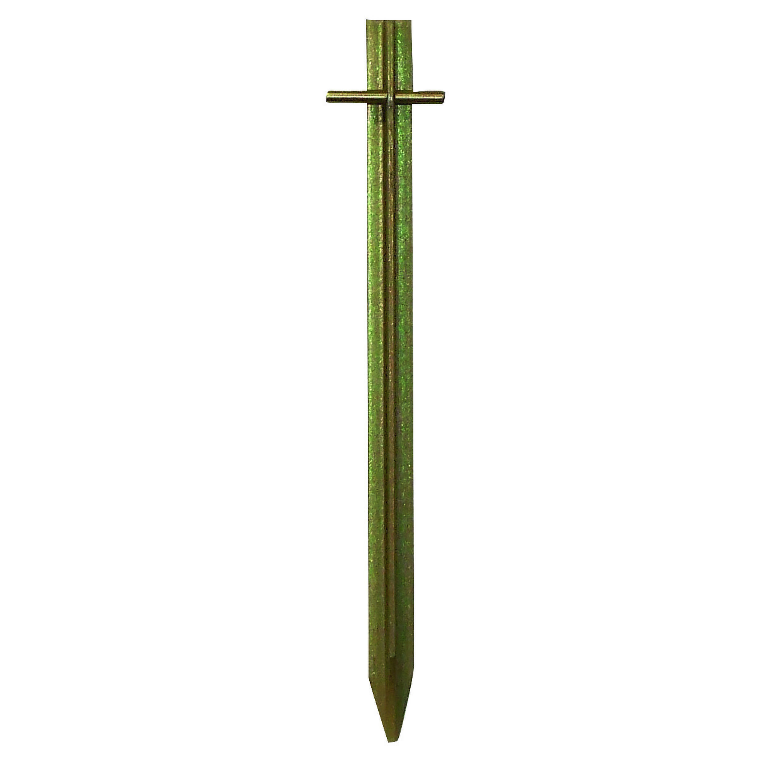Piquet «T» en acier : longueur 30 cm