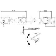 Support pour écran LCD : Modèle mural articulé L